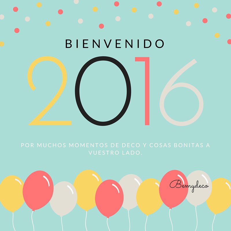 Bemydeco's tweet photo. Hoy termina un año, el segundo junto a vosotros. ¡GRACIAS! #deco #cosasbonitas #2016 https://t.co/zXsin9nDJH