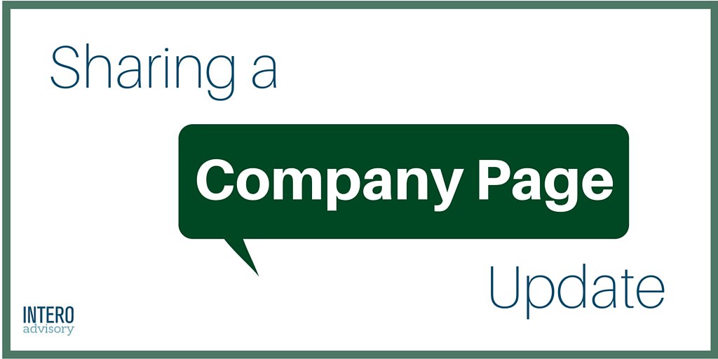 bit.ly/1YTcSU5 Share a company page update from your personal account as an admin for your company page
