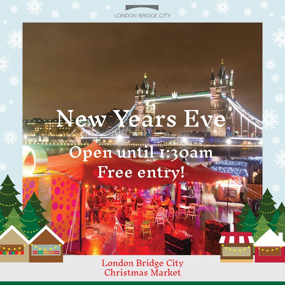 LDNBridgeCity's tweet photo. Happy New Years eve! Spend night at our @winterdreamldn pop up bar at #LondonBridgeCityXmas market. https://t.co/y3qZJ077Cf