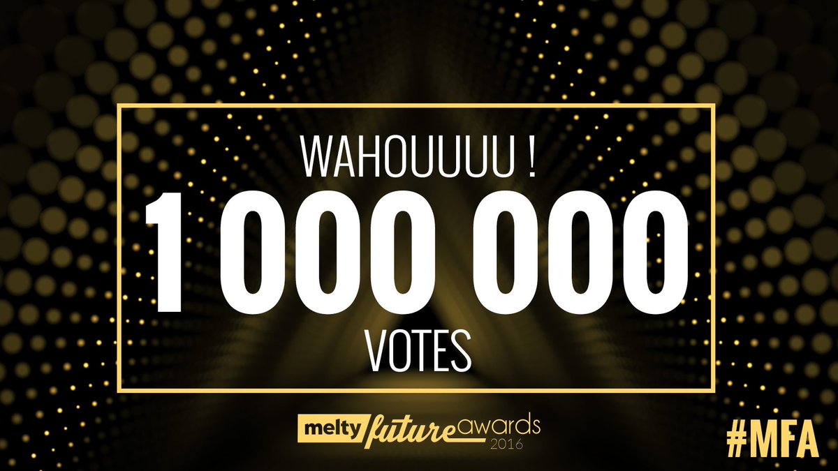 MFA's tweet photo. One million de votes baby ! 🎉🎉🎉 Prochaine étape, 2 millions? ↦ https://t.co/ph9DUY3BCo #MFA https://t.co/FM6fOG25Hu