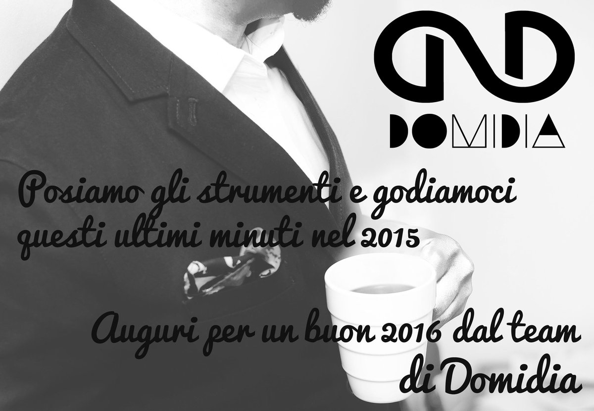 DomidiaAgency's tweet photo. Aspettando il 2016!
#Domidia https://t.co/RhwVJF0xEG