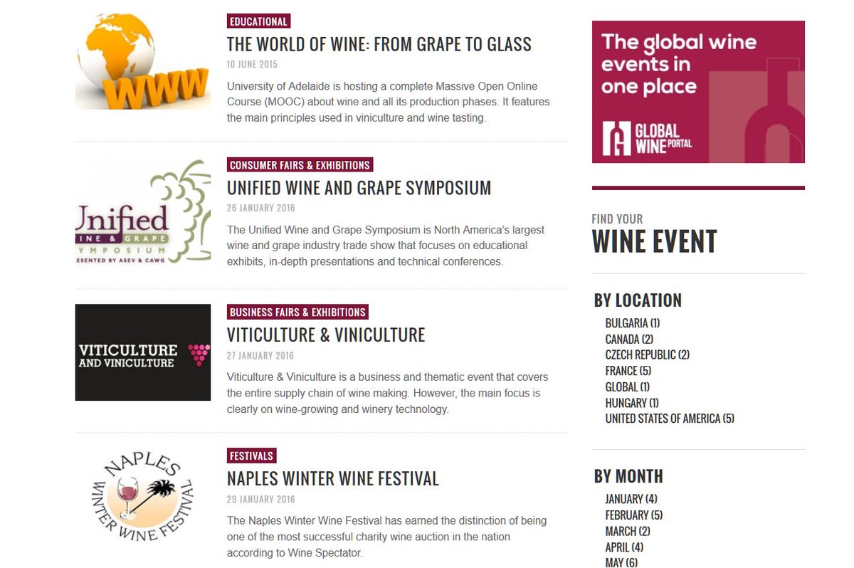 BioWineClub's tweet photo. Get ready for some of the best #wine events coming up in January 2016. Check our event page. https://t.co/tO6AvQJBMN https://t.co/tYrMX9qm6o