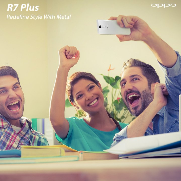 OPPOIndia's tweet photo. A selfie so good, you won’t believe its you! #R7Plus.
#RedefineStyleWithMetal
https://t.co/mmrl8tv5x8 https://t.co/bWGdnFkMpy