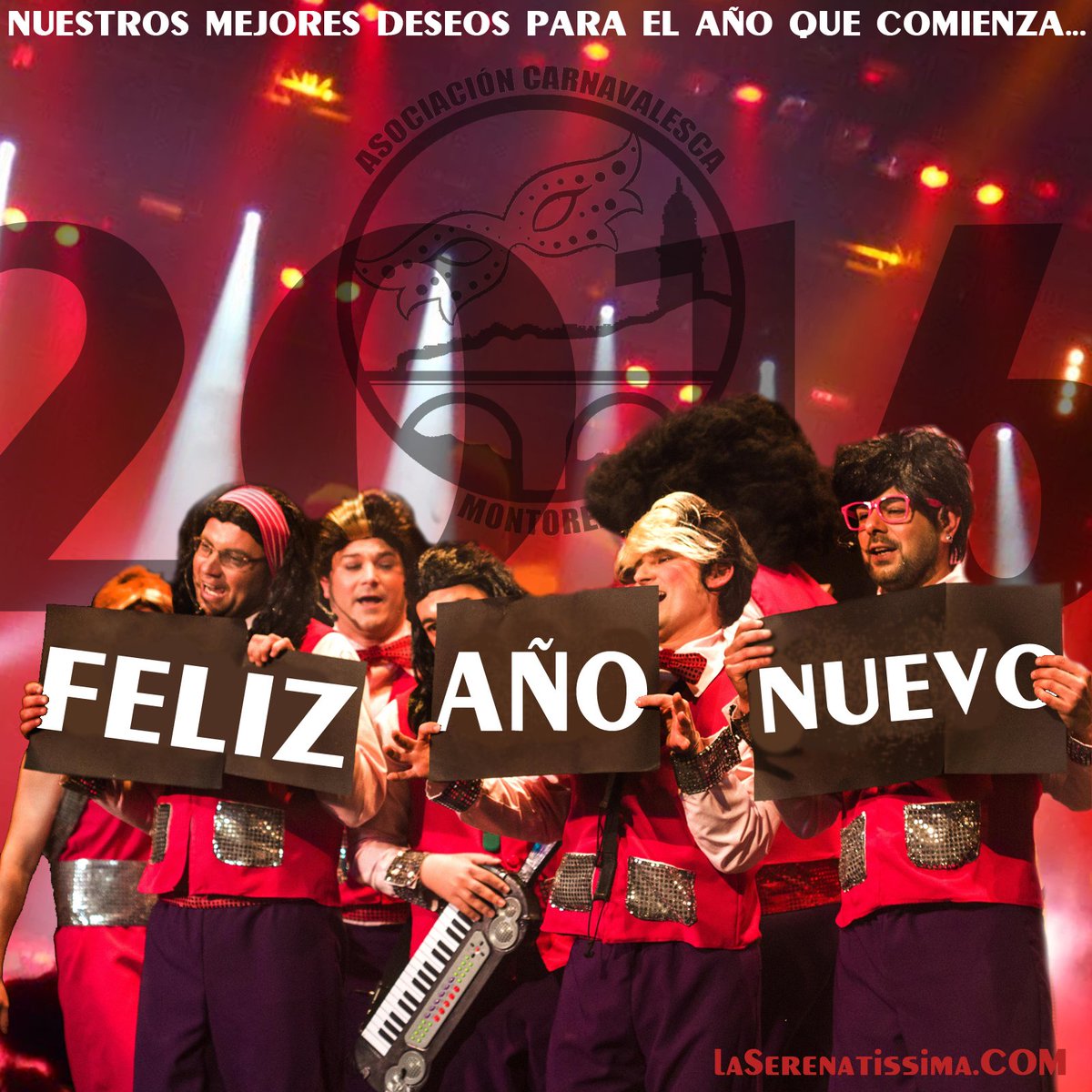 LaSerenatissima's tweet photo. Desde la Chirigota La Serenatissima os deseamos un próspero 2016 cargado de mucha felicidad! https://t.co/3b8u1UFyr2