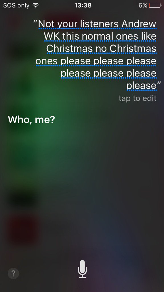 TNurdal's tweet photo. #7HristiyanDanayaGirmedenKutlamam .@AndrewWK My 3yo son just asked Siri for some #HappyNewYear tunes. https://t.co/giicGda9a2