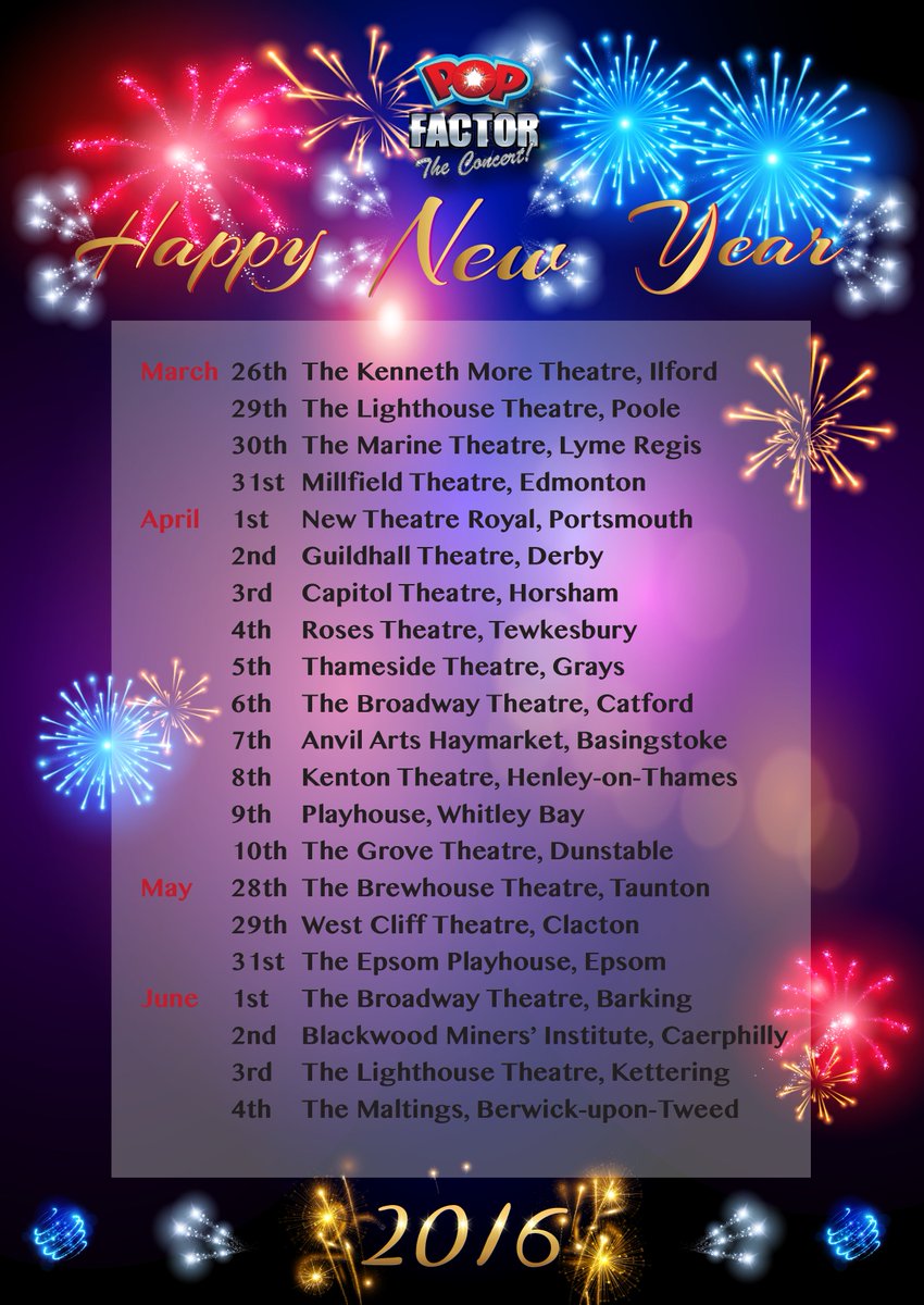 Happy New Year! Hope everyone has a healthy and happy 2016 :-) #HappyNewYear #2016 #popfactoriscoming :-)
