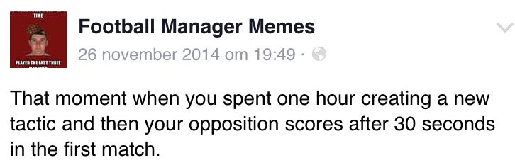 FmMemorial's tweet photo. #footballmanagerproblems #ThatMomentWhen #struggles https://t.co/YOdG8vnaUF
