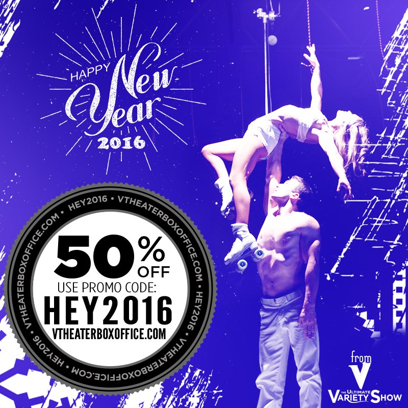 vtheshow's tweet photo. V – The Ultimate Variety Show would like to wish you a Happy New Year!
#bringon2016 #happynewyear #newyearnewme https://t.co/GYhhDjxcFI
