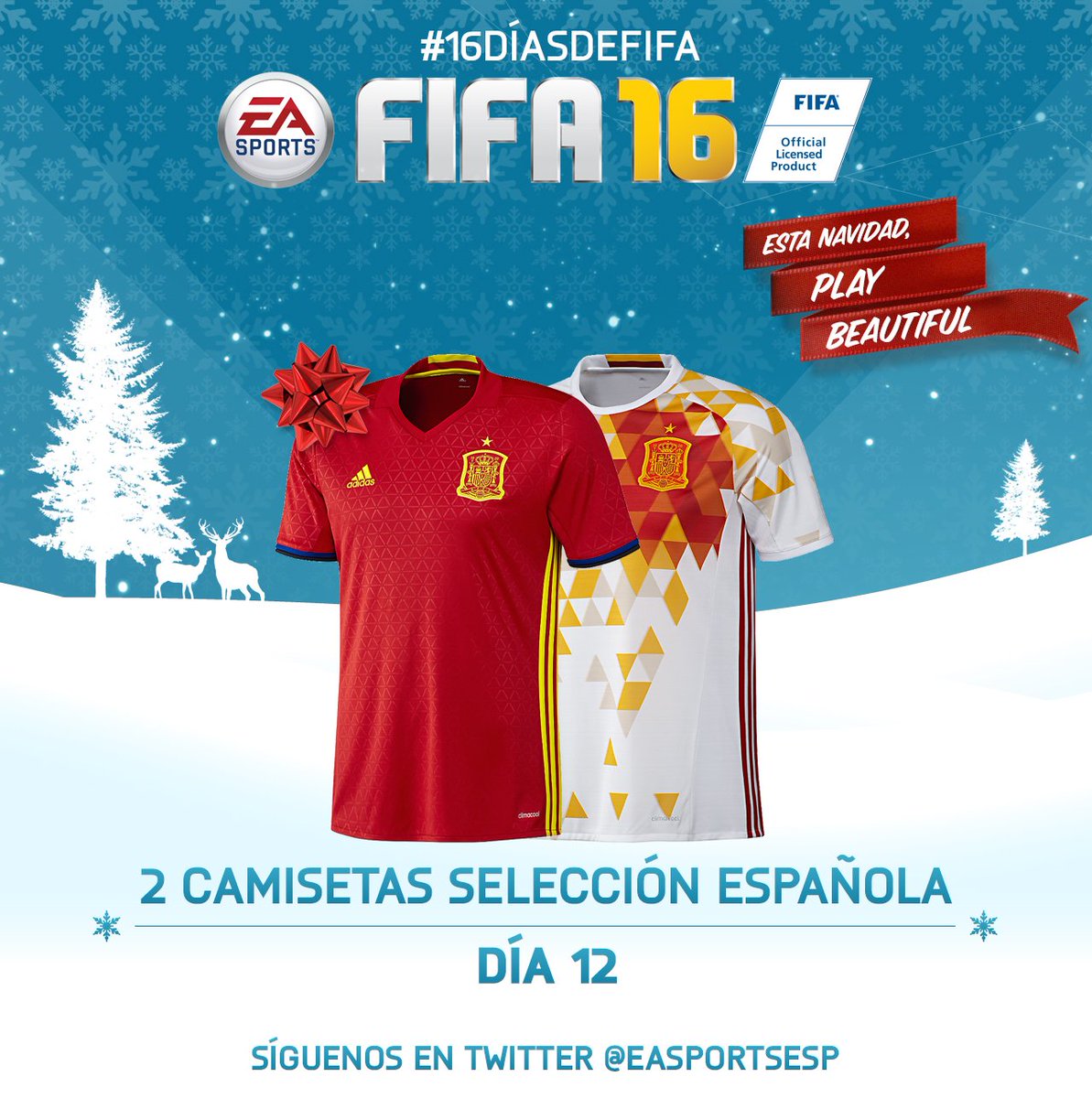 easportsfces's tweet image. Día 12: 2 Camisetas de la Selección Española. 1 por ganador.  RT + Follow.#16DíasdeFIFA