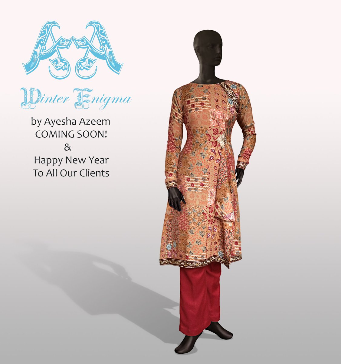 AAzeemOfficial's tweet photo. Winter Enigma
by AYESHA AZEEM.
Coming soon! @
https://t.co/ISYwnq4YzR
Viber : 0092-0312-0146601
#fashion #NewYear https://t.co/BnZ8EKGvwb