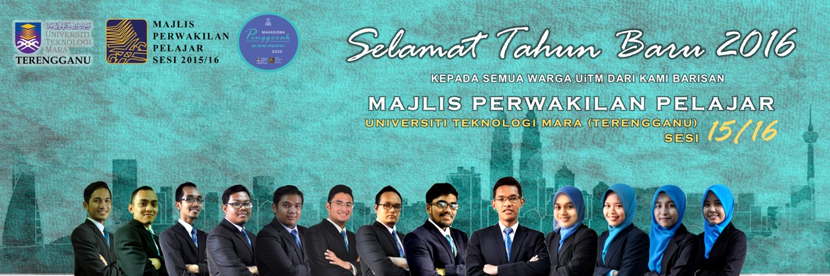 mppuitmtganu's tweet photo. Selamat Tahun Baru 2016 dari kami barisan MPP UiTM (Terengganu) Sesi 2015/16 #MahasiswaPenggerakWawasan2020 https://t.co/OAsB13m2NZ