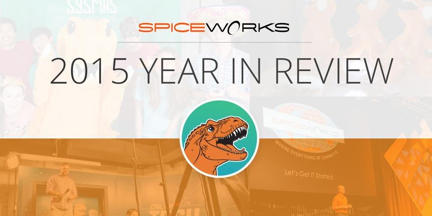 Spiceworks's tweet image. It&apos;s almost the #NewYear! Look back on the spiciest moments of 2015 w/ your Year in Review! spice.ly/1MRy21x