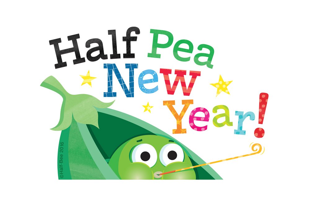 Half_BeeDesign's tweet image. #happynewyear2016 Half Pea New Year from Half-Bee! #Happy2016