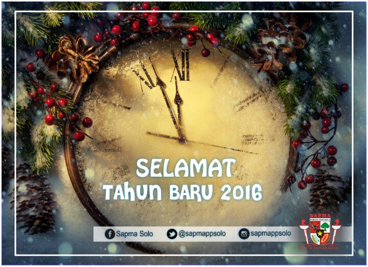 Selamat Tahun Baru 2016 #newyear #2016 #sapmappsolo # pemudapancasila #solo #kotasolo