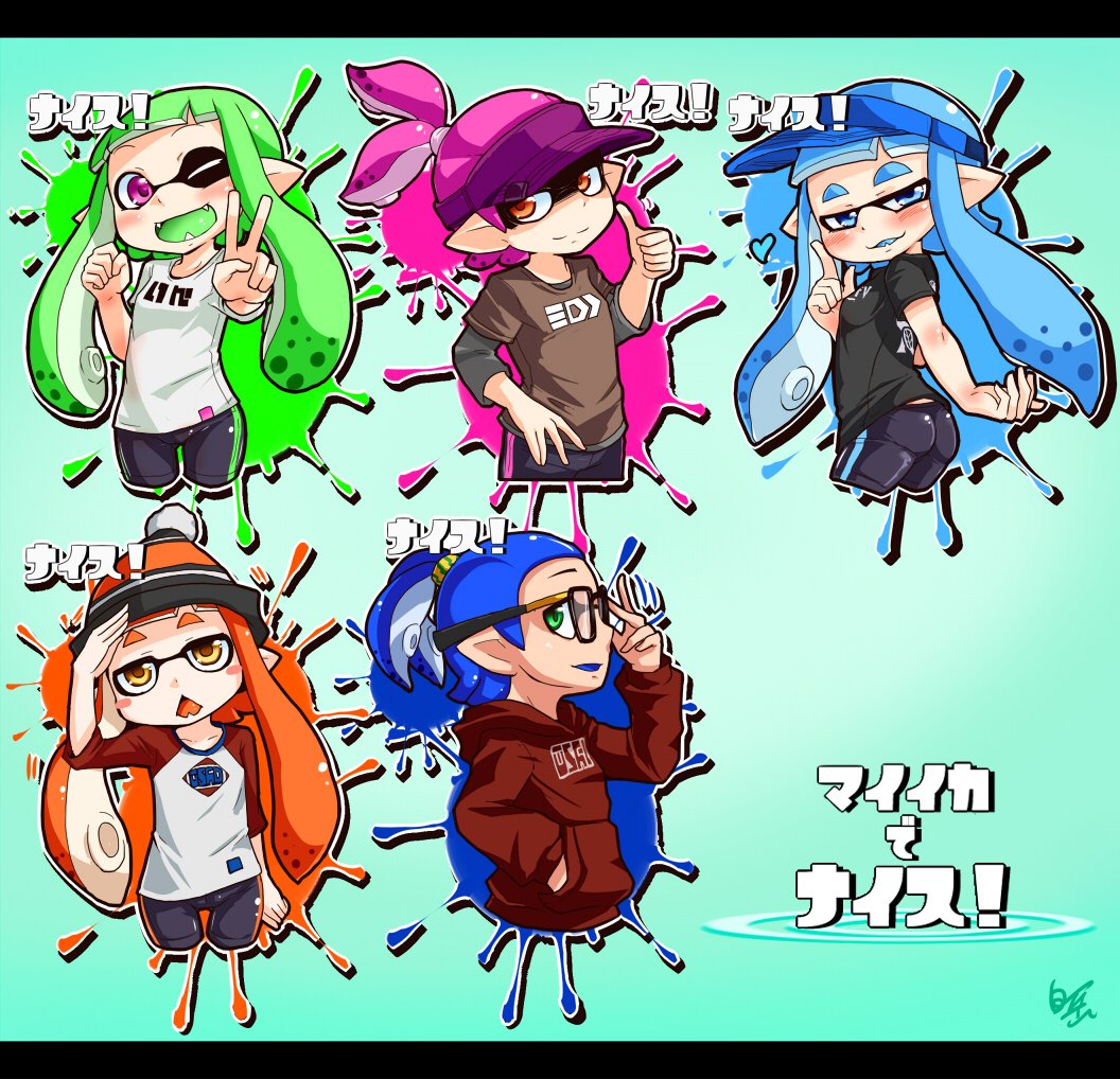 新年明けたので改めて! マイイカちゃんとかいろいろ描いて遊んでます