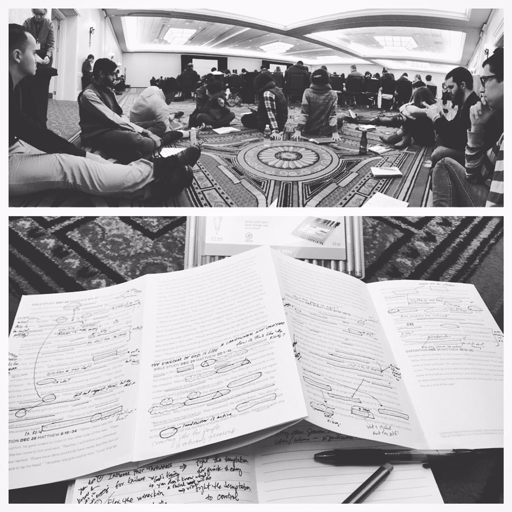 Linson_Daniel's tweet photo. I love seeing Jesus thru the inductive bible study method! What a week w/ my student leaders in #USSLT #urbana15 https://t.co/6Bh8p0hnBS