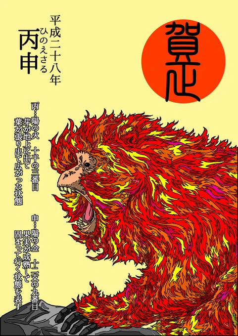 平成二十八年 丙申
あけましておめでとうございます。 