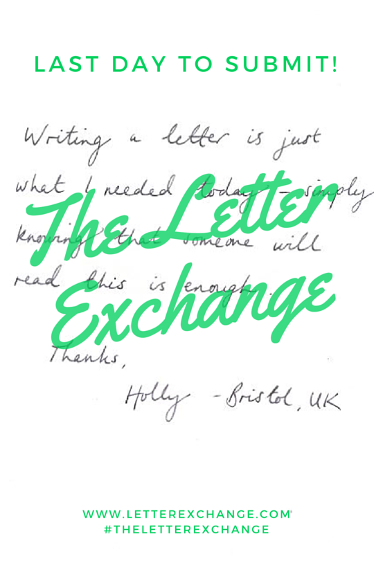 letter_exchange's tweet photo. Today is the last day to postmark your letters for submission. Thank you to all who participated! #theletterexchange https://t.co/nhPaLOHIf0