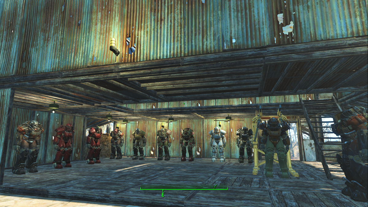 1old_gamer_dude's tweet photo. #WastelandResolution #Fallout4 Complete projects started before new ones. Finally finished my Power Armor Garage. https://t.co/7ScgnOx63z