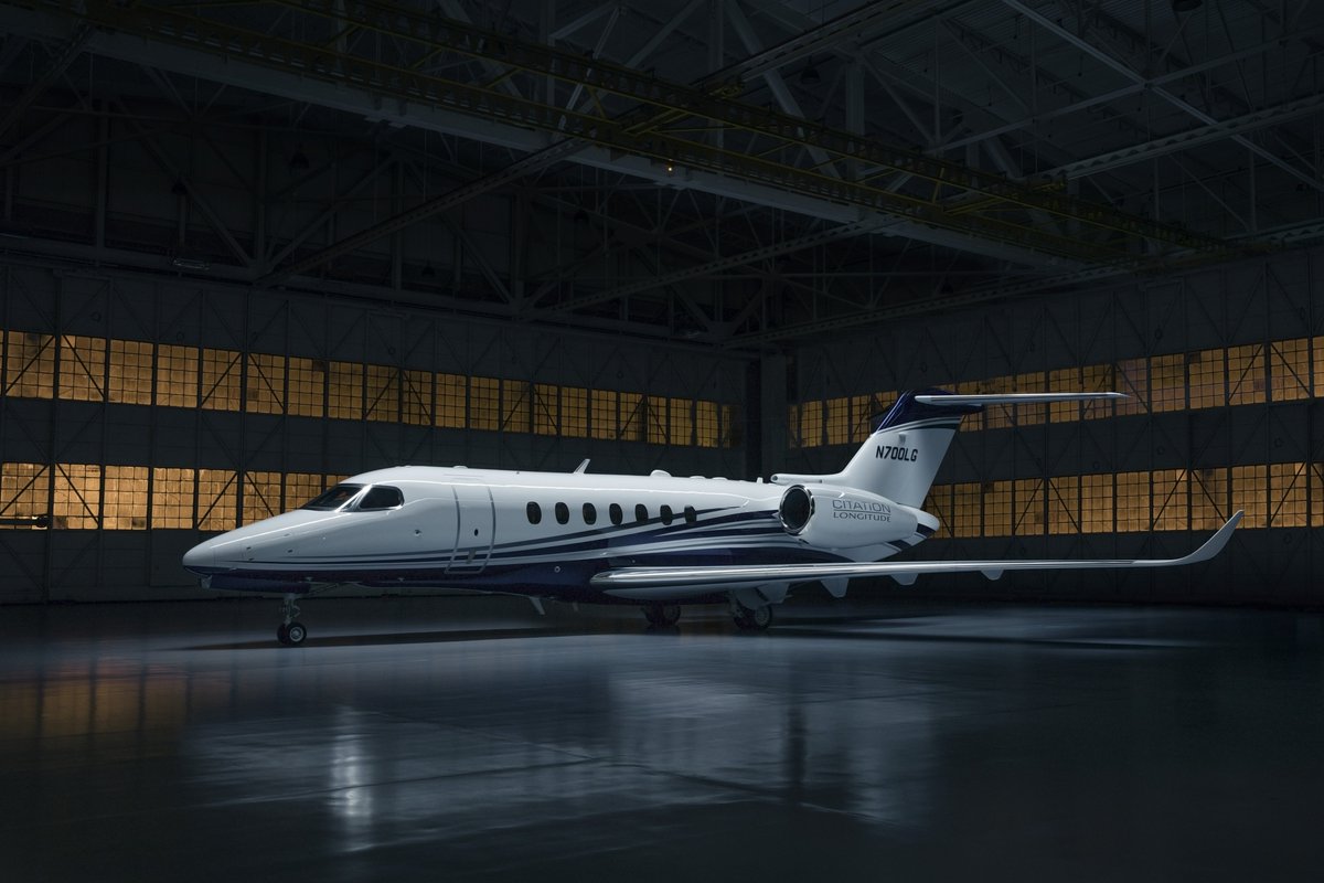 Cessna's tweet image. Our last #YearInReview milestone is the announcement of the Citation Longitude and the Citation Hemisphere.
