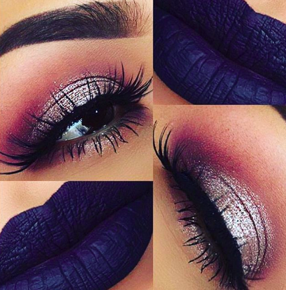 magnetlook's tweet photo. Theres just something about midnight blue lips 💙😍 Love this combo 💕 #bblogger #beauty #makup https://t.co/Nj5u1EjqCO