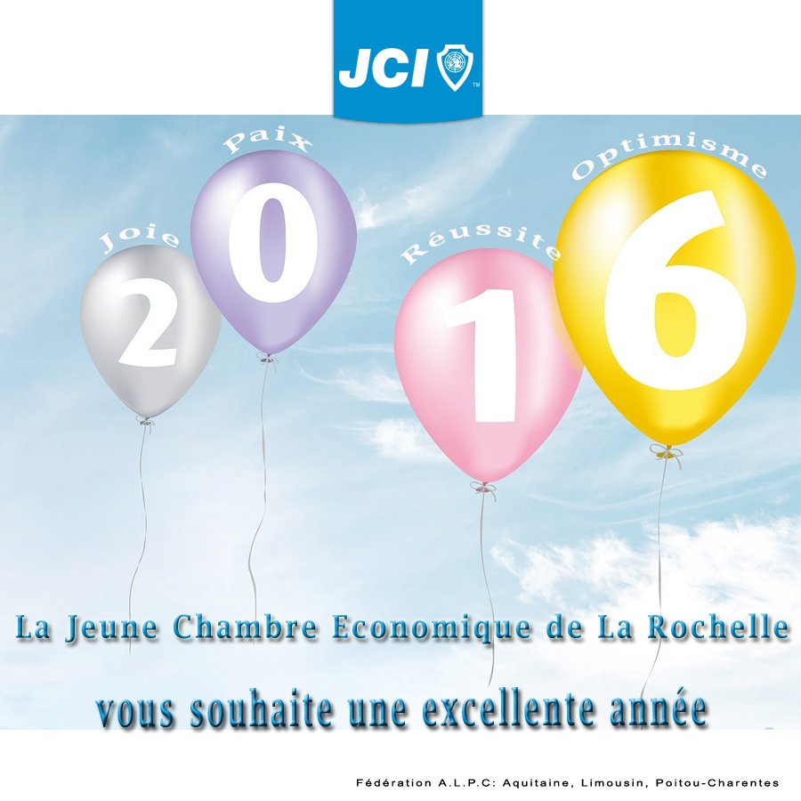 la <a href="/JCELAROCHELLE/">JCE LA ROCHELLE</a> vous souhaite un bon réveillon et une bonne année 2016! 
#action #JCEF #JCI #larochelle