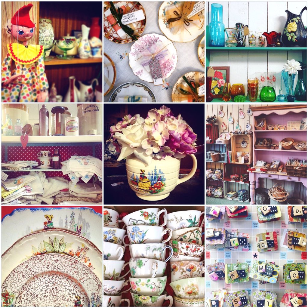 Lots of yummy vintage and handmade goodies ... Our #2015bestnine🌟 #vintage #leamington #blightybazaar #handmade