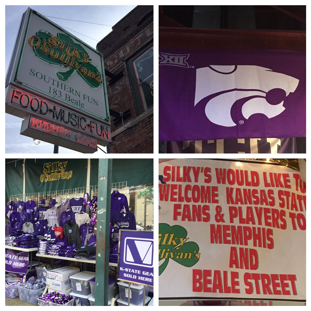 Silky OSullivans on Beale Street is your PCGD HQ. Flag is posted, <a href="/VarneysKSU/">Varney's</a> is here, welcome to Memphis! #KState