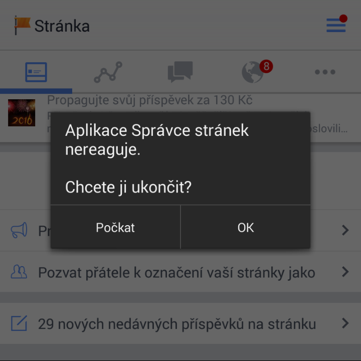 drozdik_petr's tweet image. Posl.verze #PagesManager pro #Facebook neustále zamrzá a nejdou editovat příspěvky.