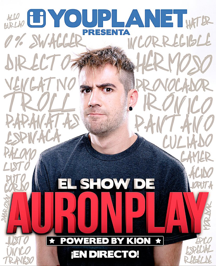 auronplay's tweet photo. En 2016 empiezan nuevos desafíos. En mi caso será alternar los vídeos con una nueva gira, esta vez en solitario. https://t.co/ykYcKWDVVM