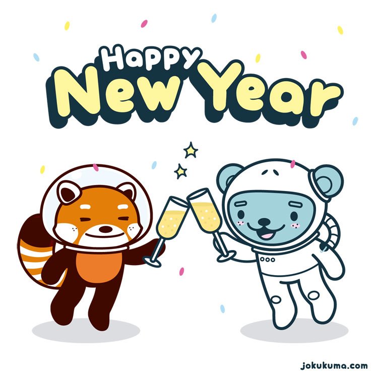 Jokukuma's tweet photo. Happy new year 2016! 😊🎉🎊✨ https://t.co/hzpy9pPNTg