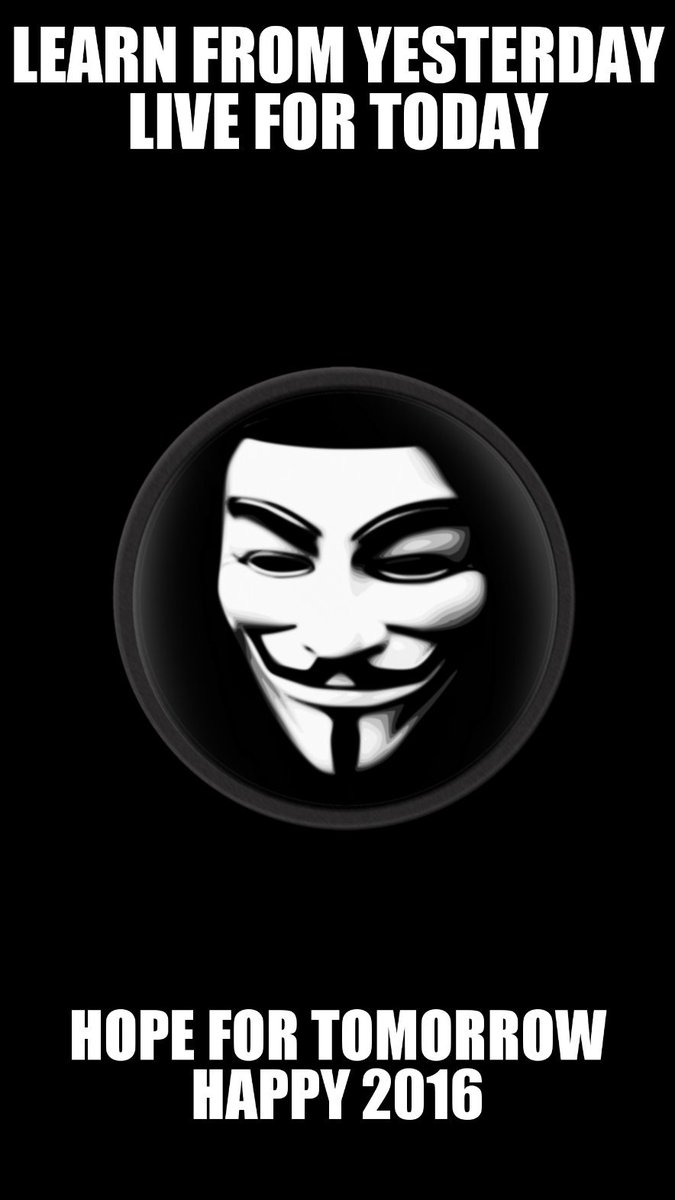 Anonymous_Genie's tweet image. Hope you all have a safe and happy 2016 #Anonymous