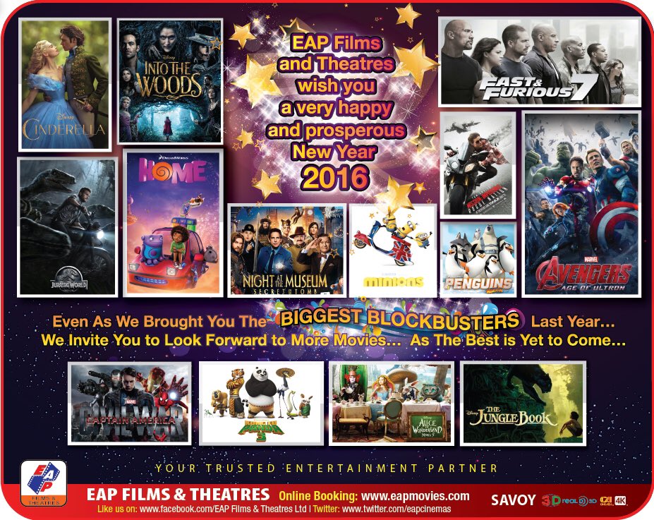 Wish all of our Patrons a Very Happy &amp; Prosperous 2016 from Team EAP