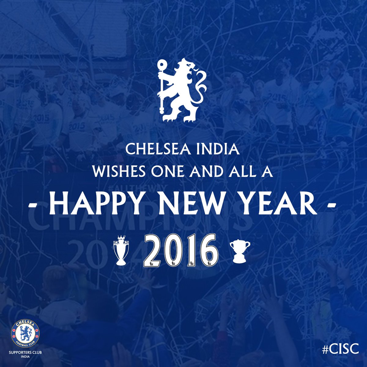 ChelseaIndia's tweet image. We bid farewell to 2015, that brought out a mix of emotions!
Chelsea India wishes everyone a Happy New Year! #CISC