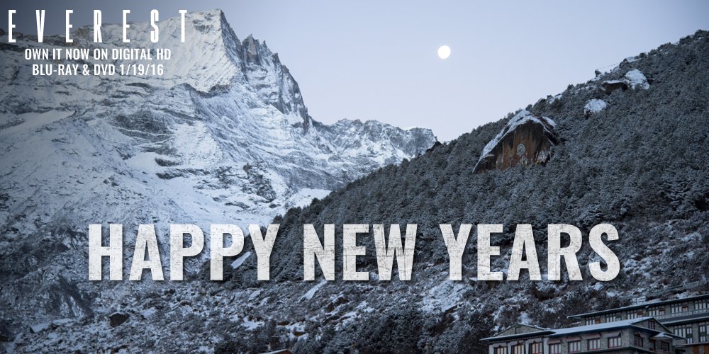 Happy New Years. What adventures await in 2016? #EverestMovie