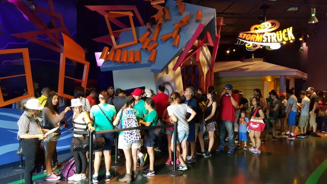 EpcotNYE's tweet photo. Stormstruck queue #EpcotNYE https://t.co/d9KzH3zCUW