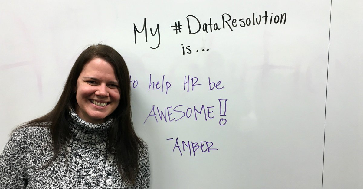 TableauCareers's tweet image. Amber&apos;s #DataResolution is to help the HR team make smarter decisions and to...