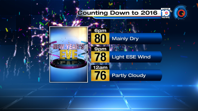 It looks like a good night as far as the weather goes for New Year's Eve revelers! https://t.co/0oBbhxpY2H