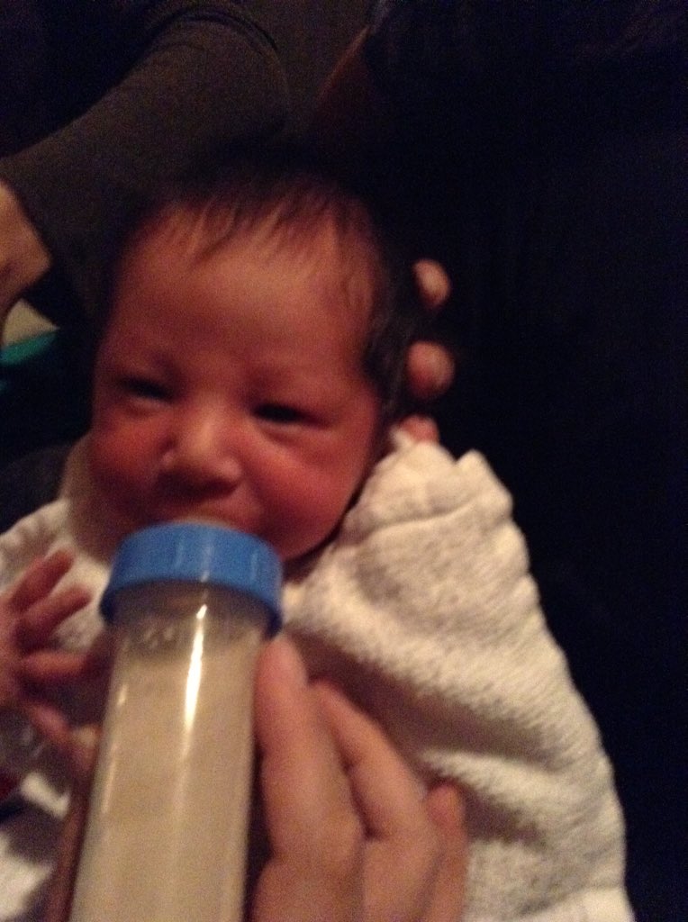 My cousin had his first Christmas