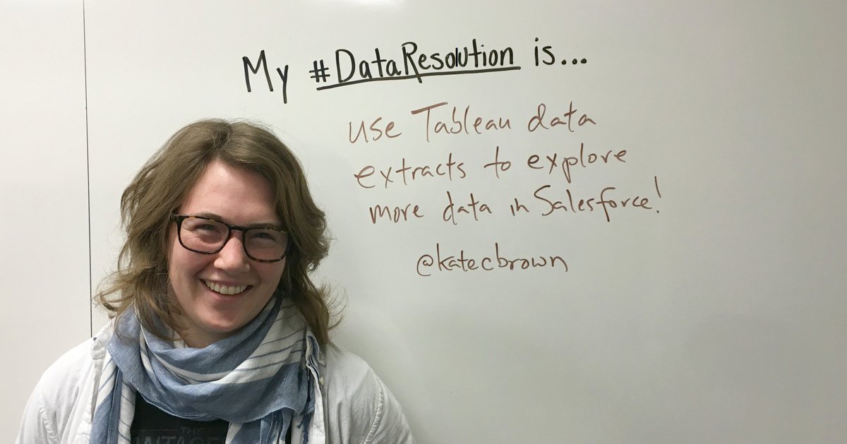 TableauCareers's tweet image. &quot;Use Tableau data extracts to explore more data in @Salesforce!&quot; - @katecbrown #DataResolution