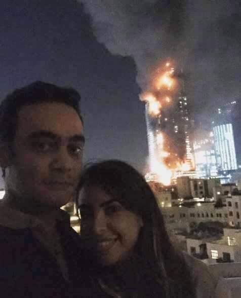 السلطات في دبي تحقق في أسباب حريق كبير في فندق فخم عشية رأس السنة الجديدة CXlcrUfWsAAorYn