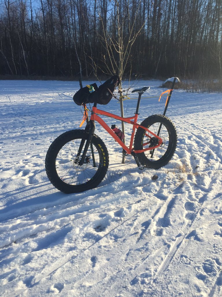 mebull's tweet photo. @RevCycleEdm love at first ride..! #RSD #themayor #snowsingletrack #fortsask #THANKS https://t.co/IqTBHi8C3l