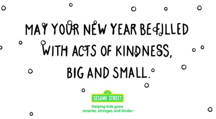 sesamestreet's tweet image. Happy new year!