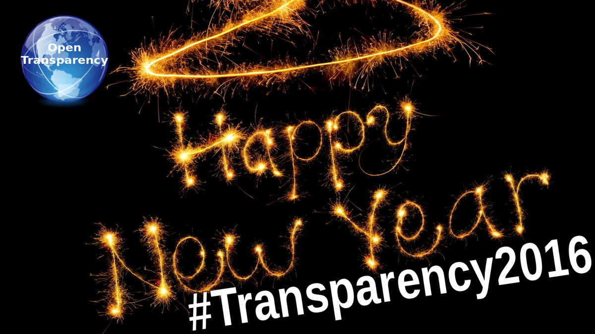 OTransparency's tweet image. 2016 will be a transparency year! Happy 2016!
#Transparency2016 #TransparencyYear #OpenTransparency