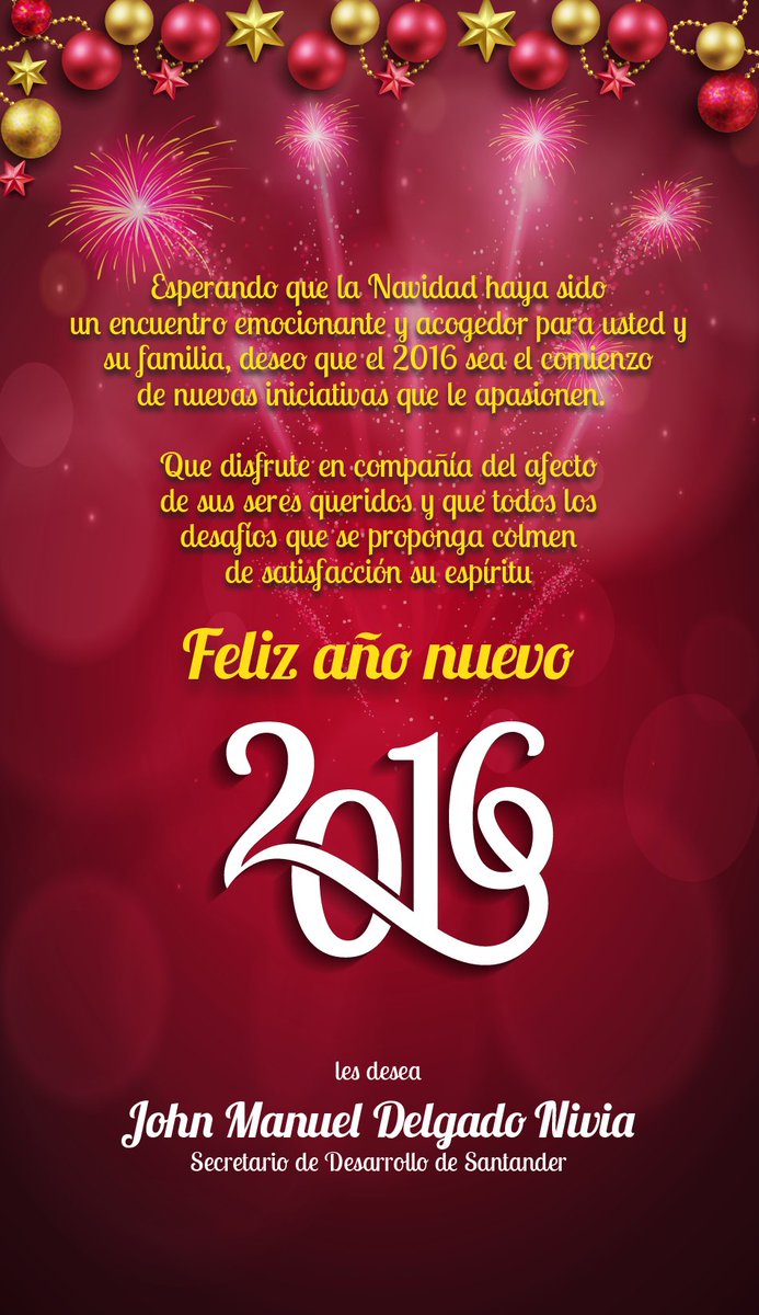 DesarrolloSder's tweet photo. ¡Gracias Santander! #Feliz2016 #Adios2015 @Bucaramanga https://t.co/7tbwTCjR2p