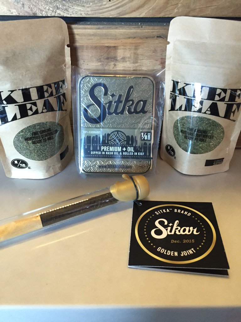 New shipment of <a href="/SITKAgold/">SITKA™</a> is here at GreenHead. Kief &amp; Leaf bags, Premium+Oil+Kief Cannabis Cigarettes