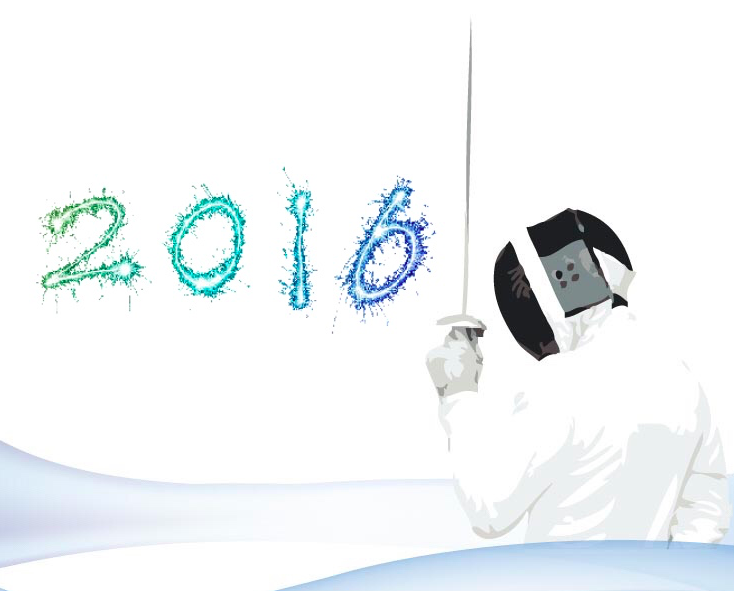 FFCEB's tweet photo. Bonne année à toutes et tous… remplie d'escrime ! #Happy2016 #fencingfriends #HappyNewYear https://t.co/HQYNaIm6Qc
