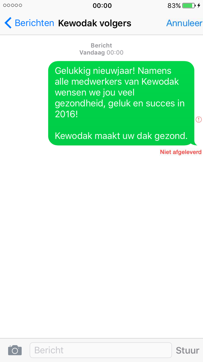 kewodak's tweet photo. Het versturen van deze sms lukte op dit tijdstip niet. Dus dan maar op deze manier; #gelukkignieuwjaar https://t.co/bs3XN5I94I