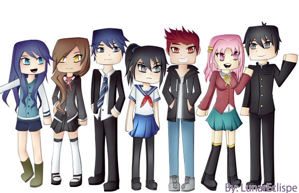 Itsfunneh On Twitter Awesome Yandere High Picture Drawn -
