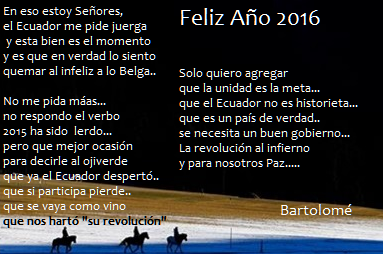 textoenvivo's tweet photo. #Testamento2015
#FelizAñoNuevo #Ecuador
#Feliz2016 https://t.co/bK5TEmpctW